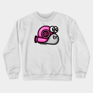 Turbo Snail (Version 1) - Pink / Gray Crewneck Sweatshirt